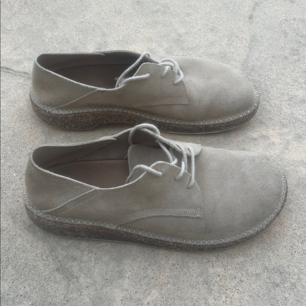 Birkenstock Uppsala Low Men's Taupe Suede Sneaker Shoe Size 43/10 - Picture 2 of 8
